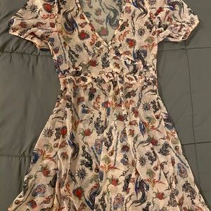 Current Mood shirtdress fake tattoo shiny